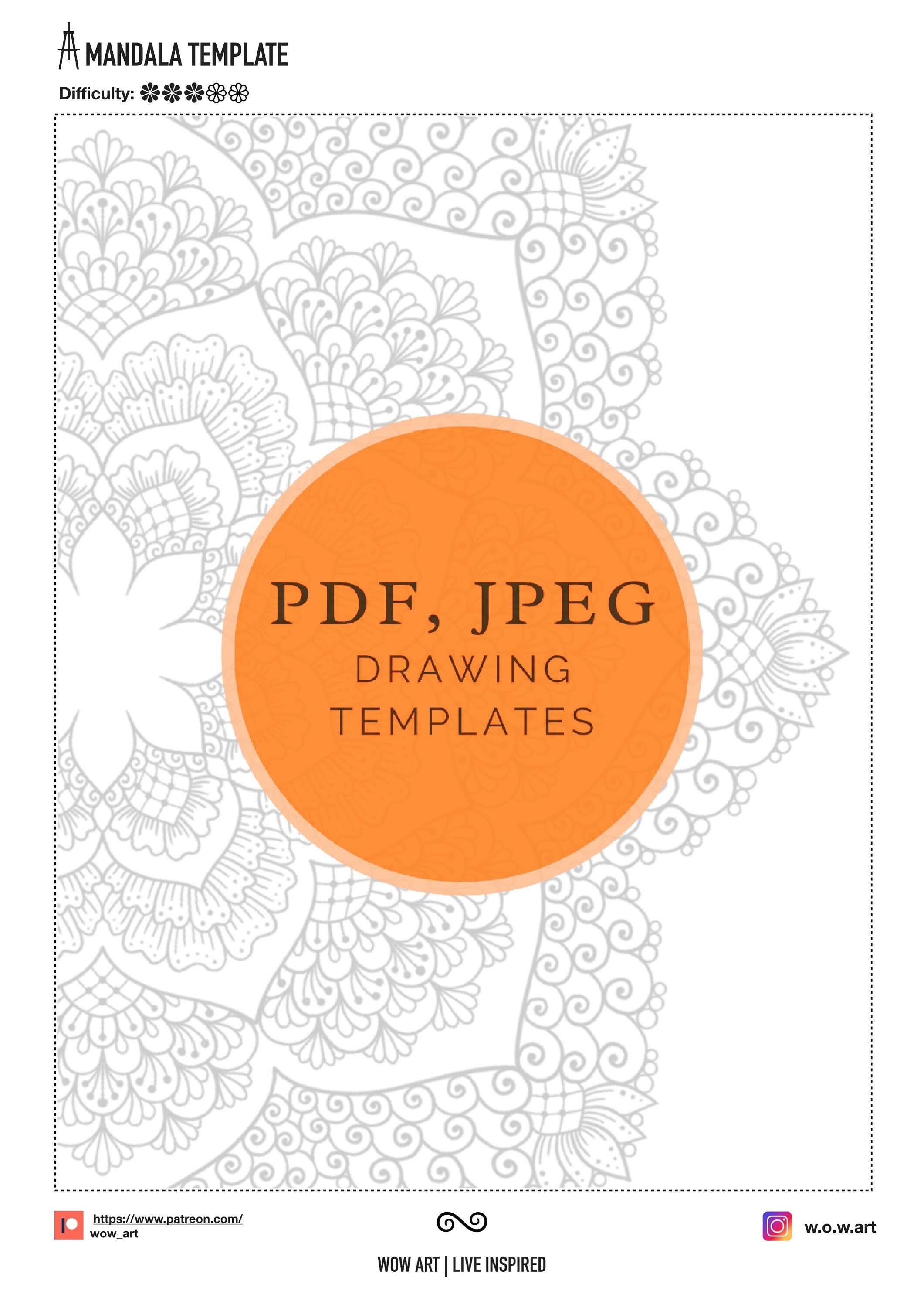 15 Mandalas zum Umreißen und Ausmalen, jpeg, pdf. Mandala-Kunst, digitales Papier, Sofort-Downloads, Malvorlage, Kunsttherapie, Kalligrafie, Nachzeichenblätter