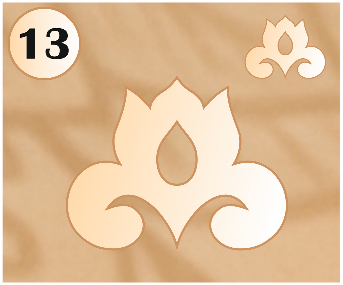 Flexibles Schablonen-Set #3: 30 Boho- & Blumen-Designs, 220 Formen | Wiederverwendbare Schablonen für Mandala, Dot Painting, DIY, Basteln, Zeichnen, Dekor