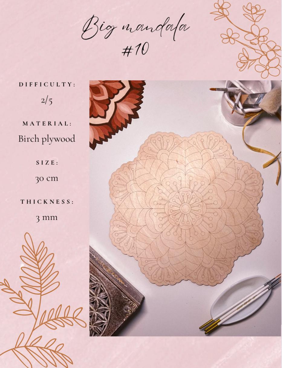 Holzmandalas zum Ausmalen, Kunsttherapie, DIY-Basteln, Malen für Erwachsene, Wandkunst, Bemalen, Heimdekoration, einfache Zeichnungen, Malbretter, Mandalakunst