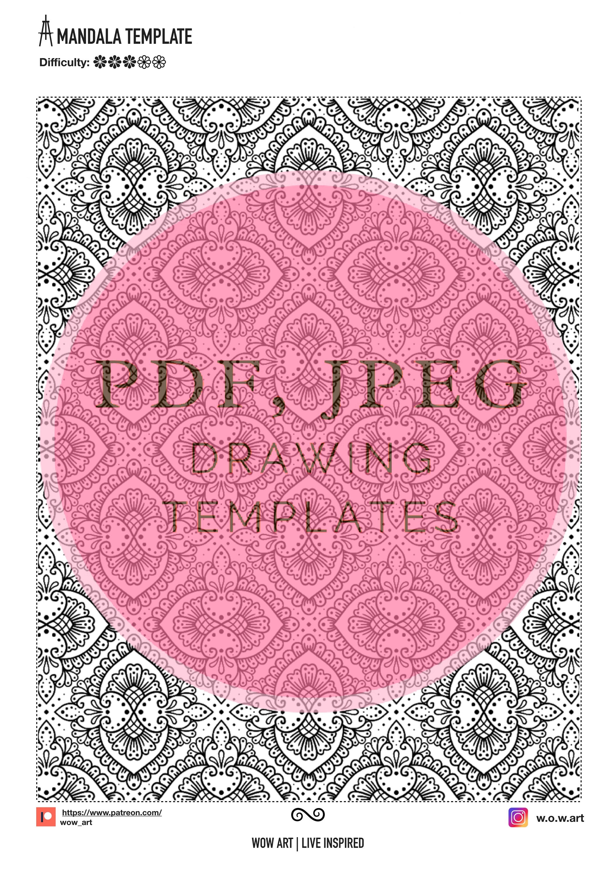 14. Mosaikmuster-Trainingsblätter! Pdf, Jpeg. Mandala-Kunst, Ornamente, digitales Papier, Sofort-Downloads, handgemacht, Kunsttherapie, Kalligrafie