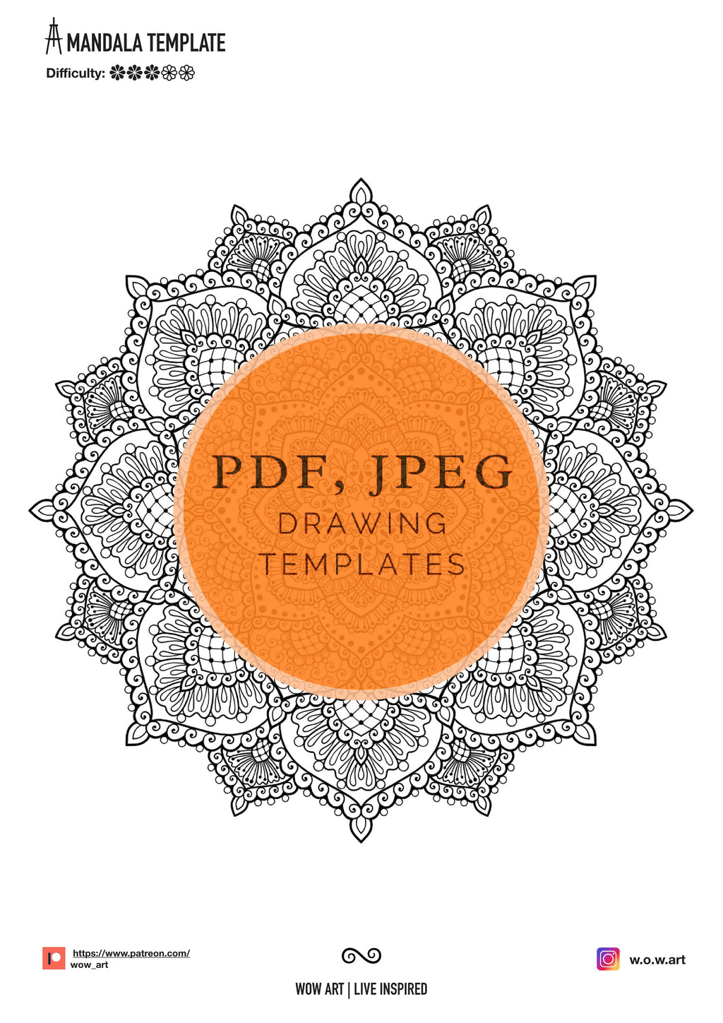 15 Mandalas zum Umreißen und Ausmalen, jpeg, pdf. Mandala-Kunst, digitales Papier, Sofort-Downloads, Malvorlage, Kunsttherapie, Kalligrafie, Nachzeichenblätter