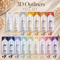 Outliner Paint for 3D Details, Fine Lines and Decorative Painting, contour glass and ceramic paint, dot art, mandala art, Wow Art