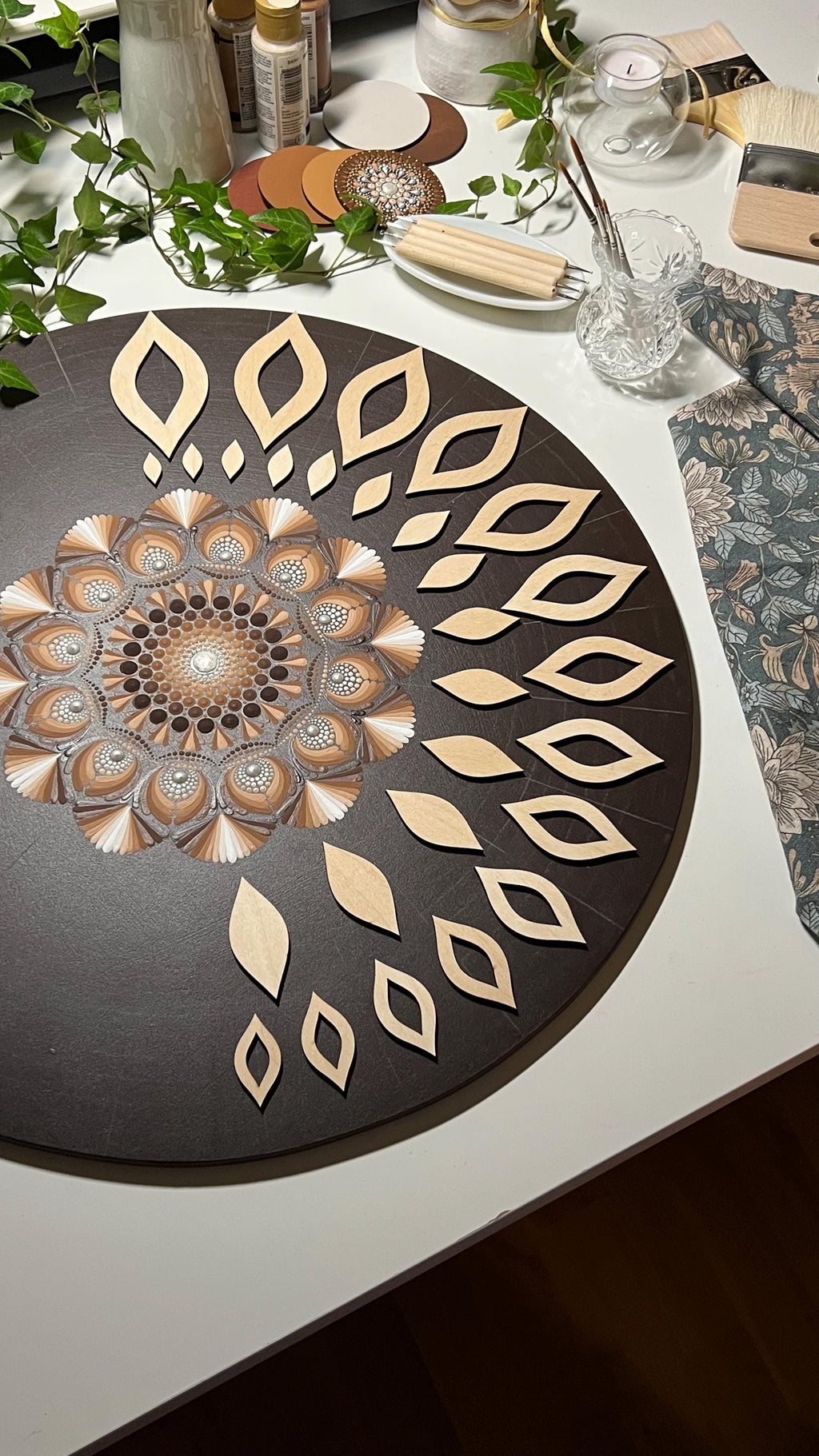 Zeichnungsschablonen, Dot-Art-Werkzeuge, Holzformen, Mandala-Kunstzubehör, Nachziehschablonen, Musterbildung, geometrische Figuren, Nachzieh-Set