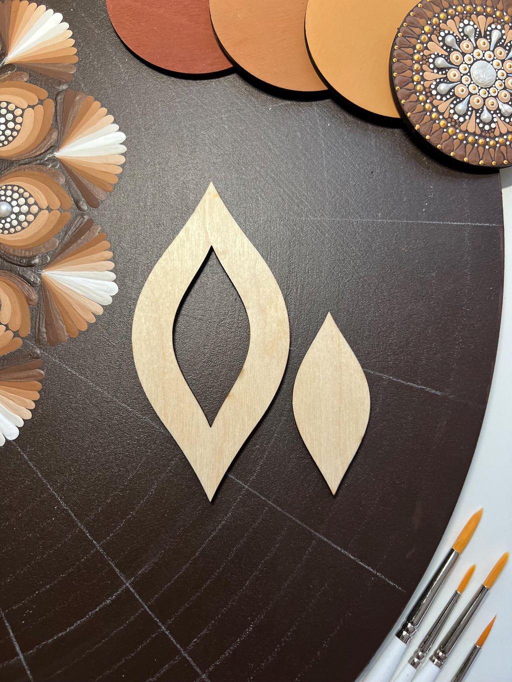 Zeichnungsschablonen, Dot-Art-Werkzeuge, Holzformen, Mandala-Kunstzubehör, Nachziehschablonen, Musterbildung, geometrische Figuren, Nachzieh-Set