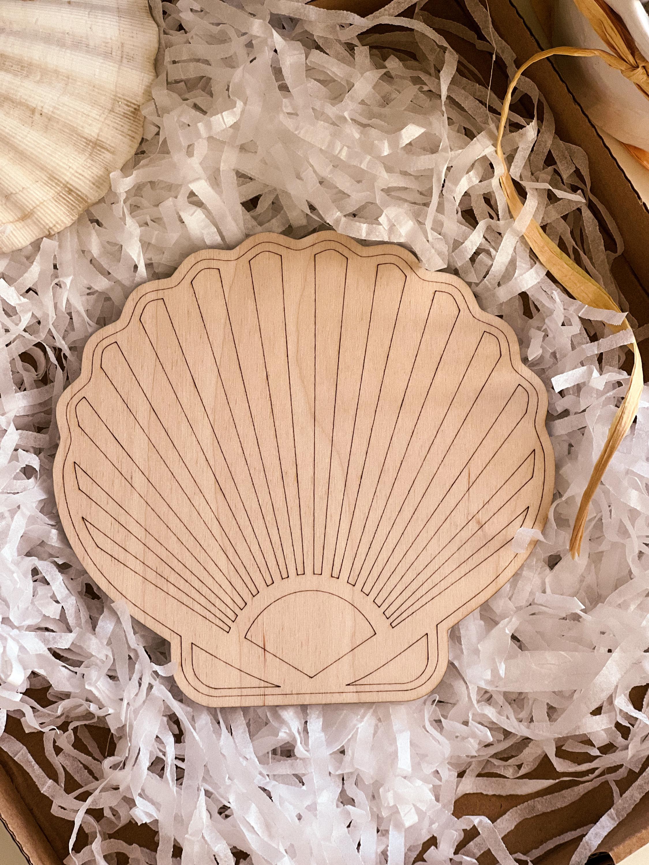 Färbeset Holzschale, DIY-Malset, Holz-Bastelformen, Holzspielzeug, Meerestiere, Zeichnen, Wandkunst, Malen für Erwachsene, Kunsttherapie, Boho