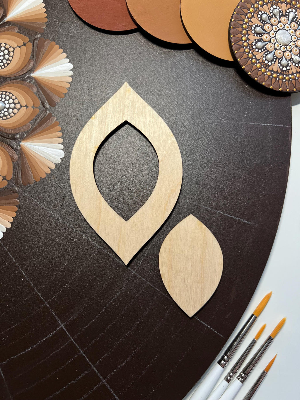Zeichenschablonen, Dot-Painting-Werkzeuge, Holzformen, Mandala-Zubehör, Pausschablonen, Musterbau, geometrische Figuren, Zeichenset