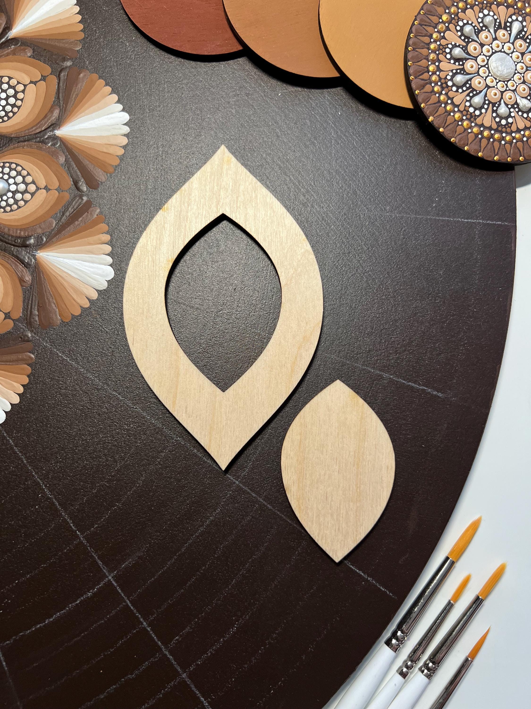 Zeichenschablonen, Dot-Painting-Werkzeuge, Holzformen, Mandala-Zubehör, Pausschablonen, Musterbau, geometrische Figuren, Zeichenset