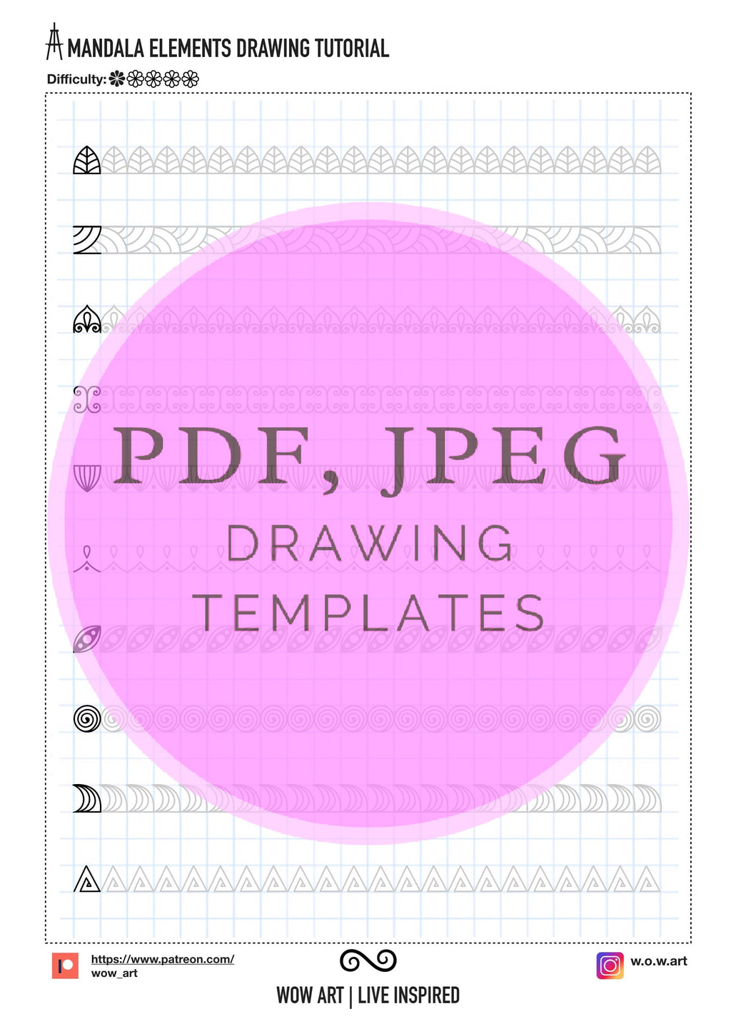2. 1x1 Kästchen Muster Übungsblätter für Anfänger! Pdf, Jpeg. Mandala Kunst, DIY, Sofort-Downloads, Lettering, Kunsttherapie, Kalligraphie