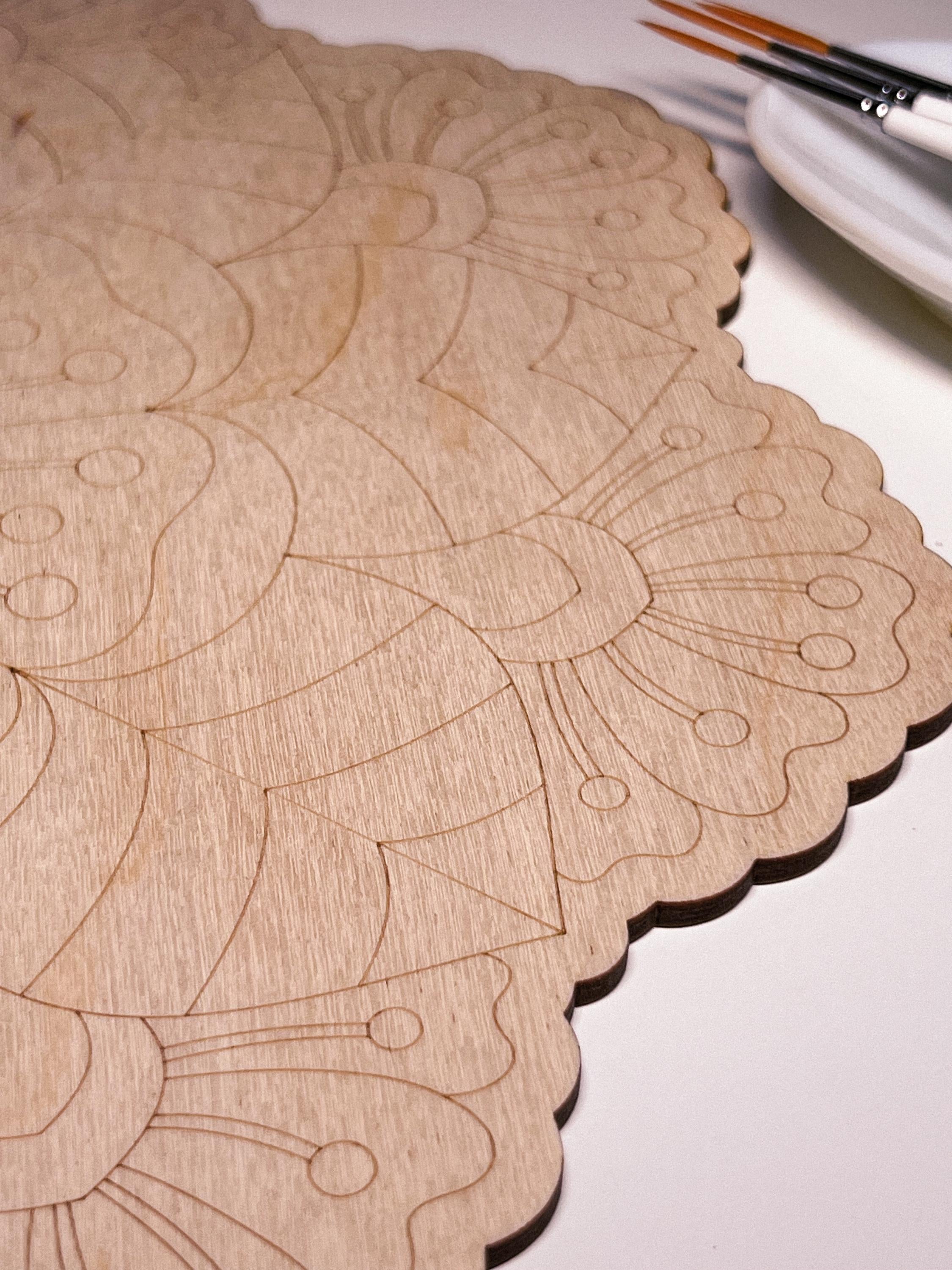 Holzmandalas zum Ausmalen, Kunsttherapie, DIY-Basteln, Malen für Erwachsene, Wandkunst, Bemalen, Heimdekoration, einfache Zeichnungen, Malbretter, Mandalakunst