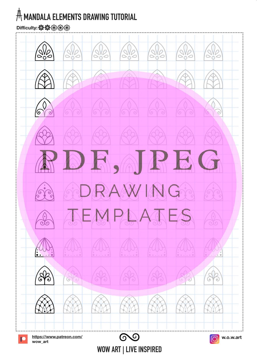20. Leichte grundlegende Blütenblattmuster-Übungsblätter! Pdf, jpeg. Mandala-Kunst, digitales Papier, Sofort-Downloads, handgemacht, Kunsttherapie, Kalligrafie