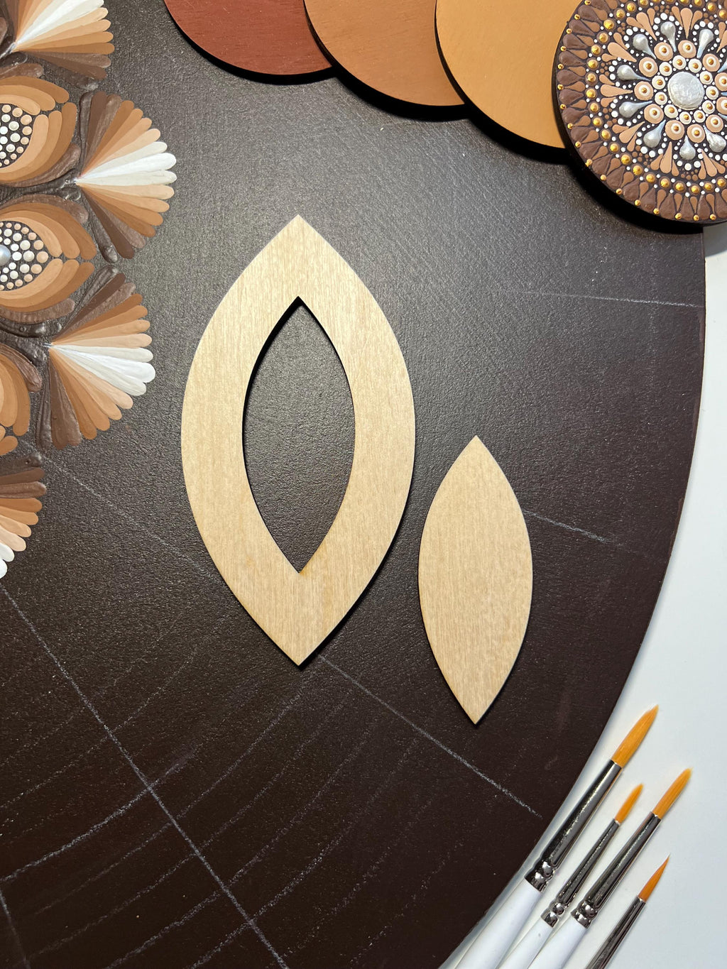 Zeichenschablonen, Dot-Art-Werkzeuge, Holzformen, Mandala-Kunstzubehör, Durchpauschablonen, Musterbildung, geometrische Figuren, Zeichenset