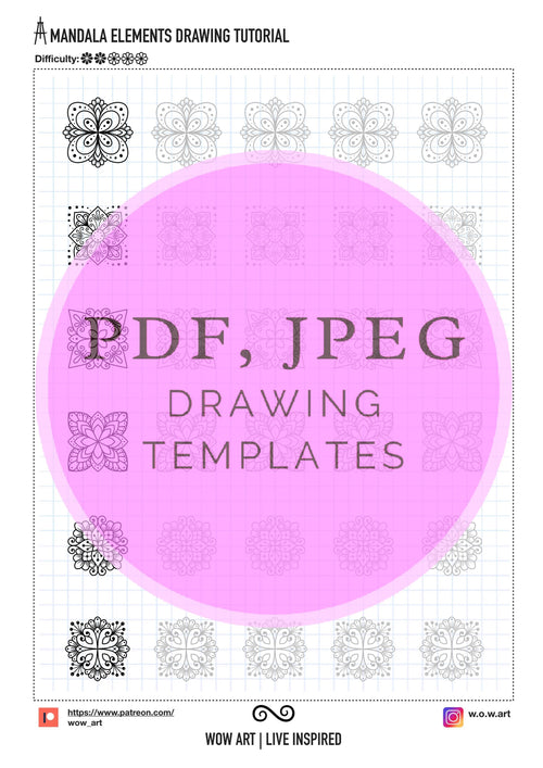10. Einfache Quadratmuster-Übungsblätter! Pdf/jpeg. Mandala-Kunst, Digitalpapier, Sofort-Downloads, handgemacht, Kunsttherapie, Kalligrafie