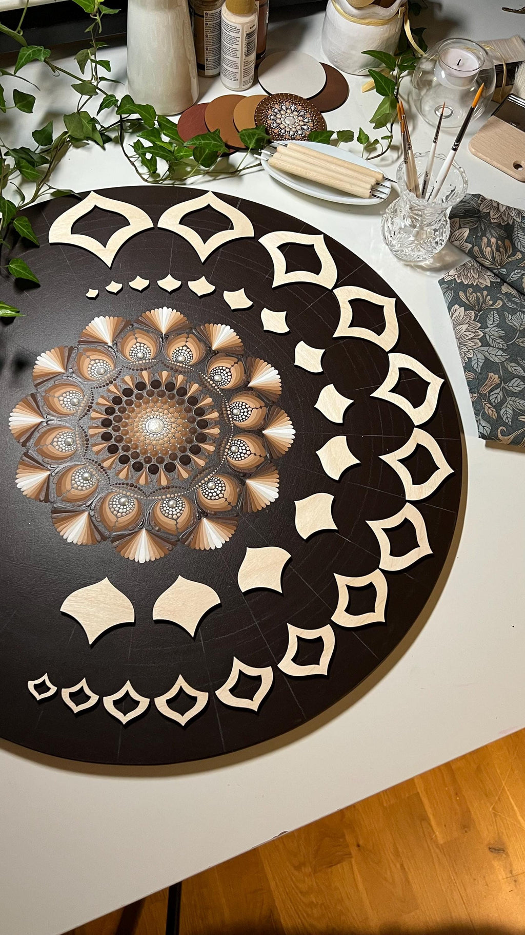 Schablonen zum Zeichnen, Dot-Art-Werkzeuge, Holzformen, Mandala-Zubehör, Pauschablonen, Musterbau, geometrische Figuren, Zeichenset