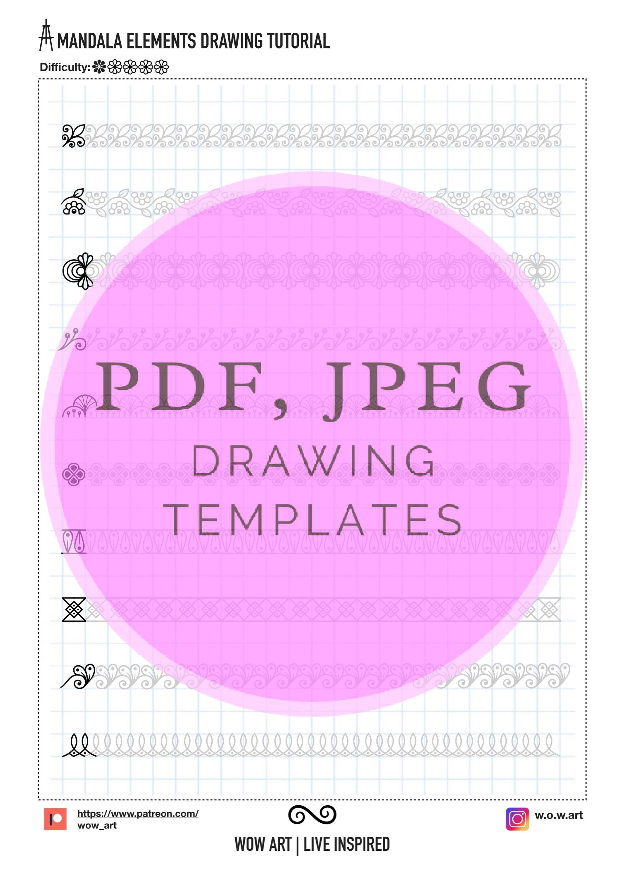 2. 1x1 Kästchen Muster Übungsblätter für Anfänger! Pdf, Jpeg. Mandala Kunst, DIY, Sofort-Downloads, Lettering, Kunsttherapie, Kalligraphie