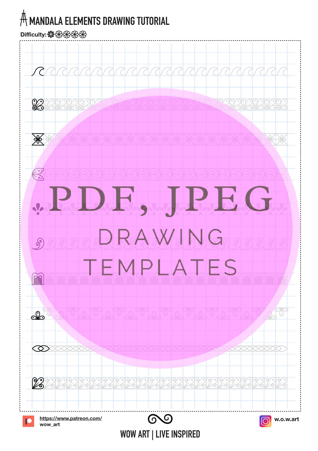 2. 1x1 Kästchen Muster Übungsblätter für Anfänger! Pdf, Jpeg. Mandala Kunst, DIY, Sofort-Downloads, Lettering, Kunsttherapie, Kalligraphie