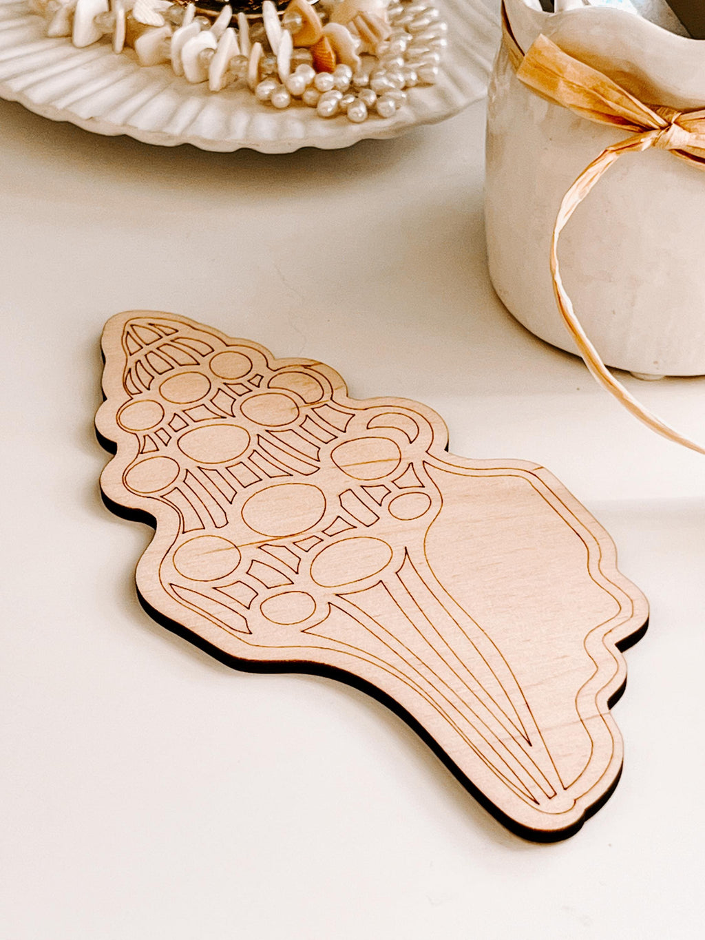Malset Holzschale, DIY-Malset, Holzrohlinge, Holzspielzeug, Meerestiere, Zeichnen, Wandkunst, Ausmalen für Erwachsene, Kunsttherapie, Boho