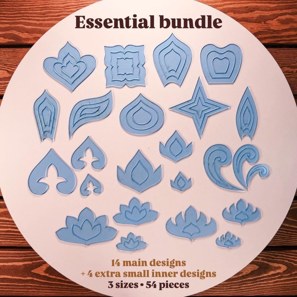 Essentielles Set mit 14 Acryl-Mandala-Schablonen (54 Formen) – perfekt für Dot Painting, geometrische Muster, Mandala-Kunst und kreative Projekte