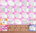 ALLE 22 Mustersätze und Übungsblätter in einem Paket! Pdf,jpeg. Mandala-Kunst, Sofort-Downloads, Lettering, Kunsttherapie, Kalligrafie, Zeichnen