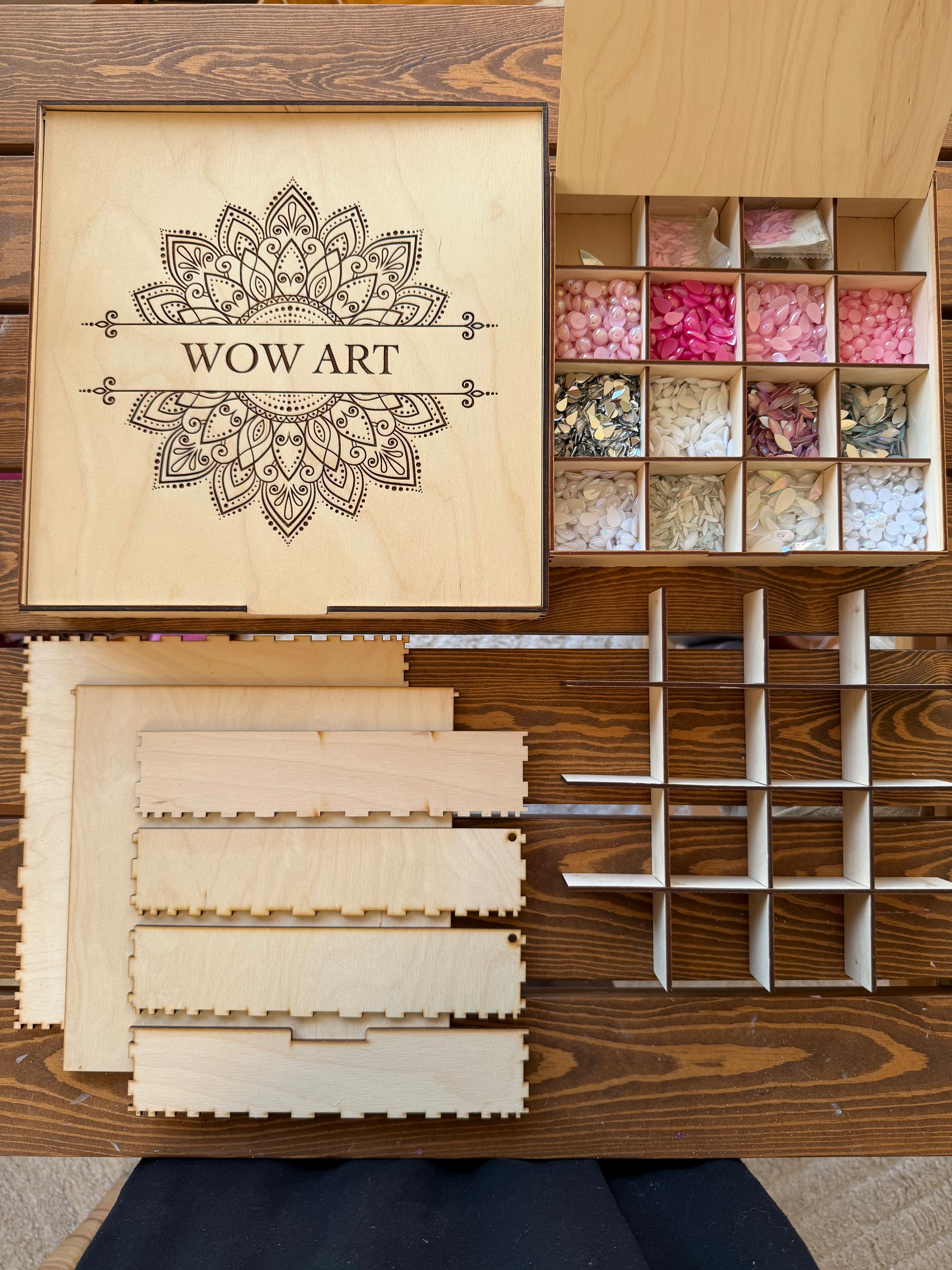 DIY Wooden Box Kit, Birch Plywood Box, Unfinished Wood Box, Craft Storage Box, Jewelry Box Blank, DIY Gift Box, Tile Stencil Box, Art