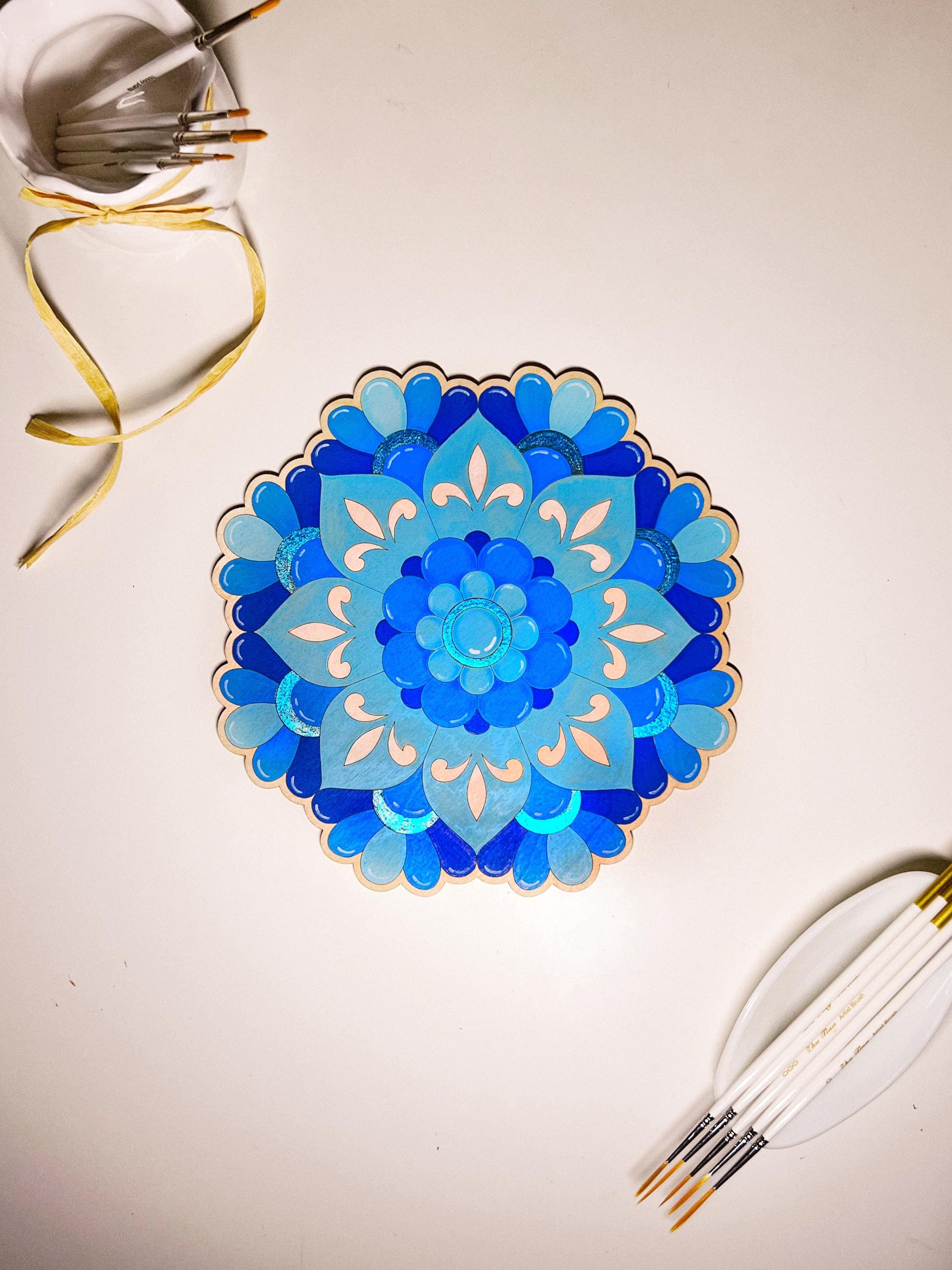 Wooden mandala for coloring, Art therapy, DIY craft, adult coloring, wall art, painting, home decor,easy drawing,coloring boards,mandala art