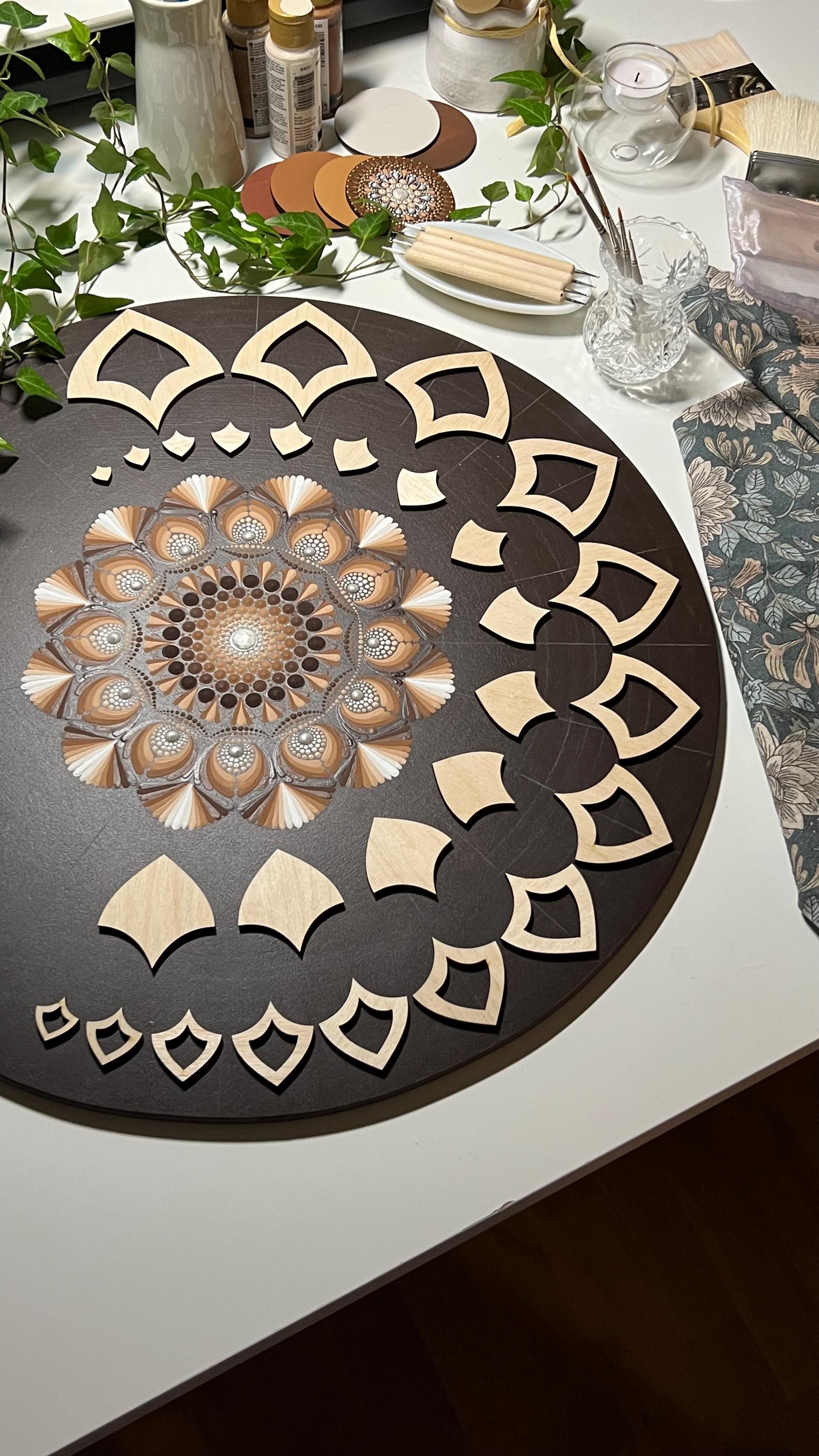 Schablonen zum Zeichnen, Dot-Painting-Werkzeuge, Holzformen, Mandala-Kunstzubehör, Nachziehschablonen, Mustergestaltung, geometrische Figuren, Nachziehset
