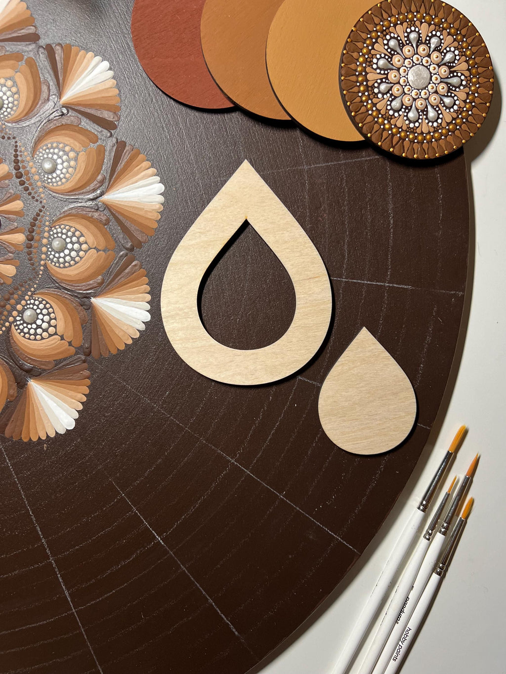 Zeichenschablonen, Dot-Art-Werkzeuge, Holzformen, Mandala-Kunstzubehör, Pauschablonen, Musterbildung, geometrische Figuren, Zeichenset