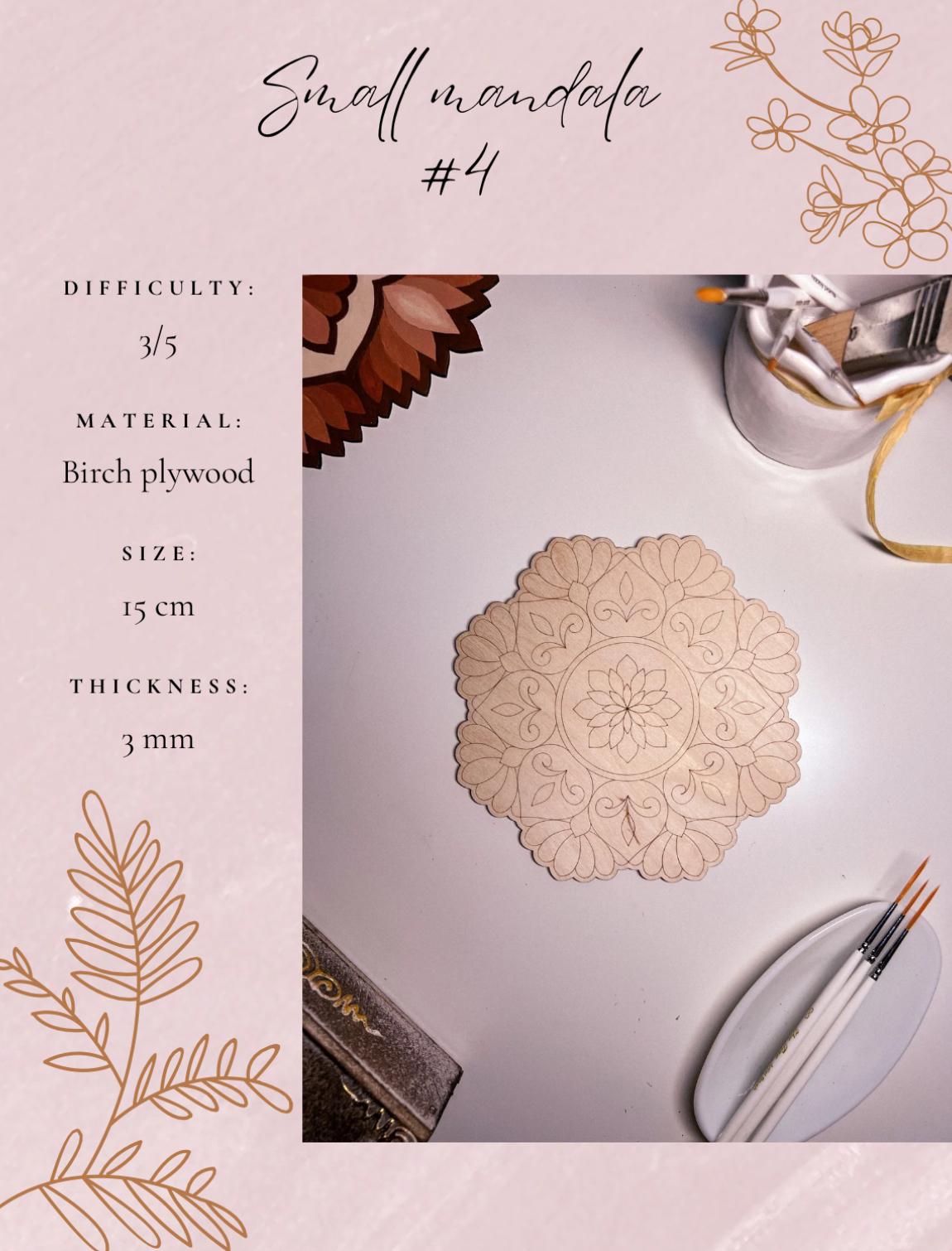 Wooden mandala for coloring, Art therapy, DIY craft, adult coloring, wall art, painting, home decor,easy drawing,coloring boards,mandala art