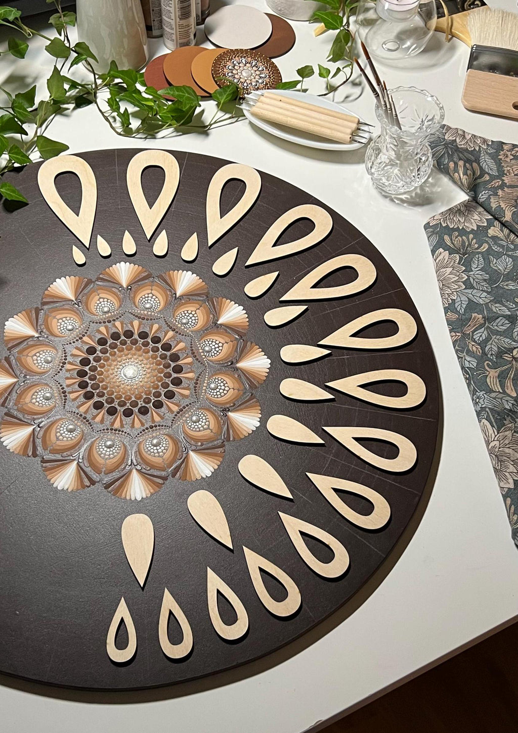 Zeichnungsschablonen, Dot-Art-Werkzeuge, Holzformen, Mandala-Kunstzubehör, Nachziehschablonen, Mustergestaltung, geometrische Figuren, Nachziehset
