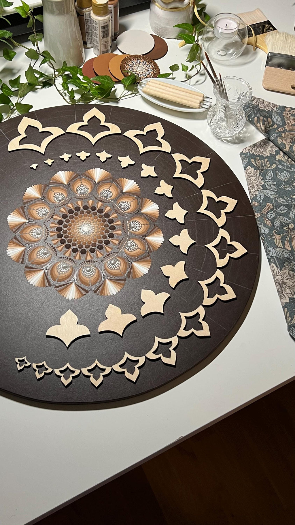 Schablonen zum Zeichnen, Dot-Art-Werkzeuge, Holzformen, Mandala-Bastelbedarf, Pausenschablonen, Musterbau, geometrische Figuren, Pausenset