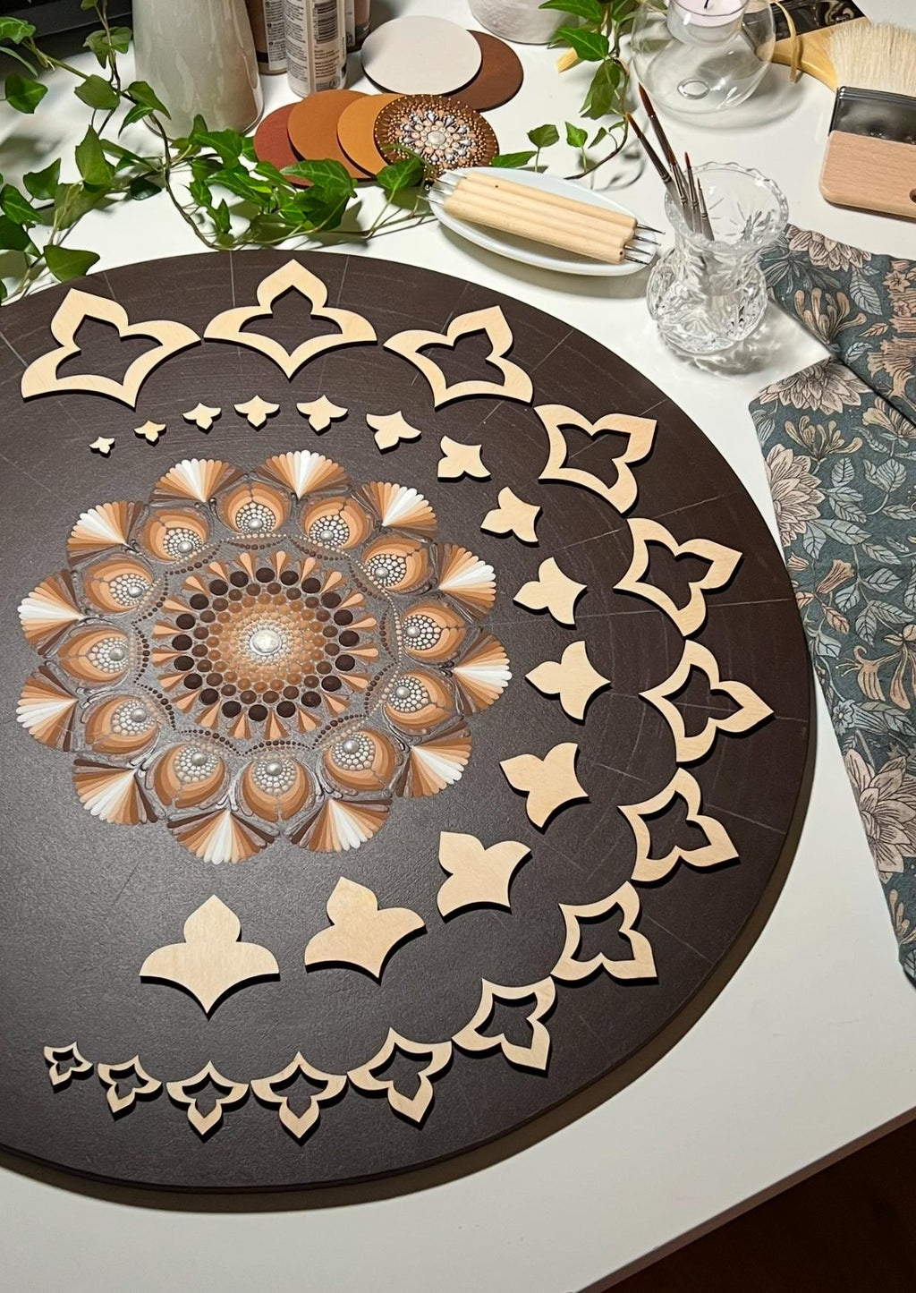 Paket mit allen 13 Schablonensets zum Zeichnen, Punktmalerei-Werkzeuge, Holzformen, Mandala-Kunstzubehör, Mustererstellung, geometrische Figuren, Zeichenset