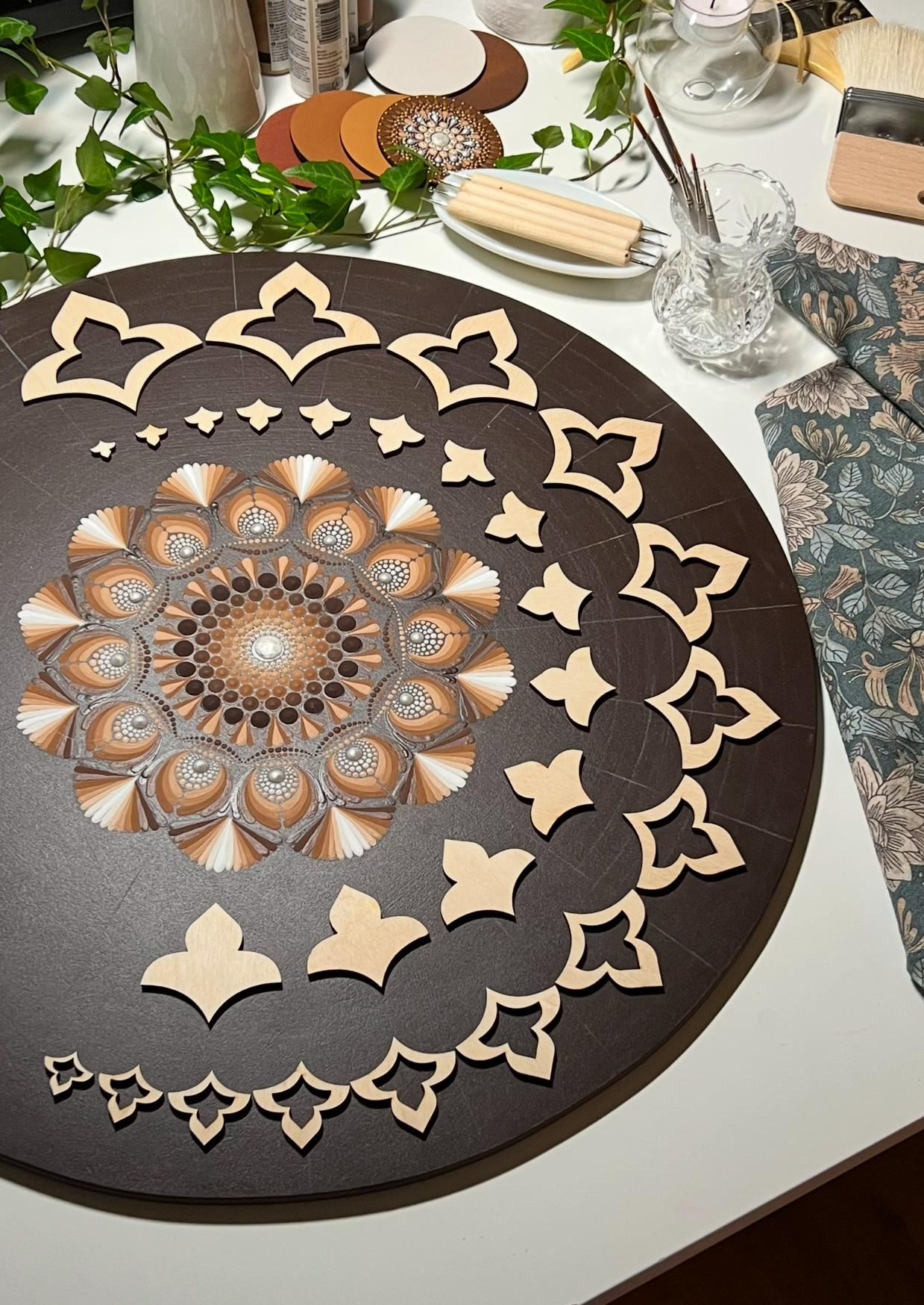 Paket mit allen 13 Schablonensets zum Zeichnen, Punktmalerei-Werkzeuge, Holzformen, Mandala-Kunstzubehör, Mustererstellung, geometrische Figuren, Zeichenset