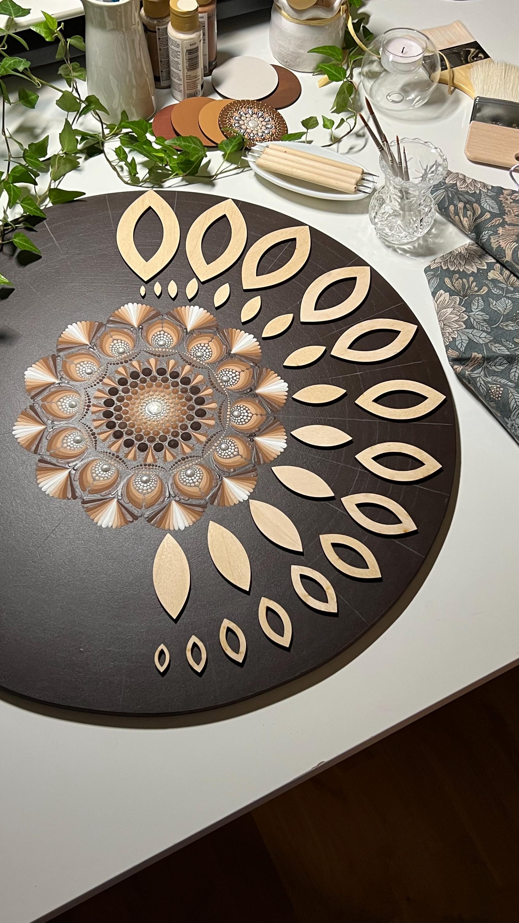 Zeichenschablonen, Dot-Art-Werkzeuge, Holzformen, Mandala-Kunstzubehör, Durchpauschablonen, Musterbildung, geometrische Figuren, Zeichenset