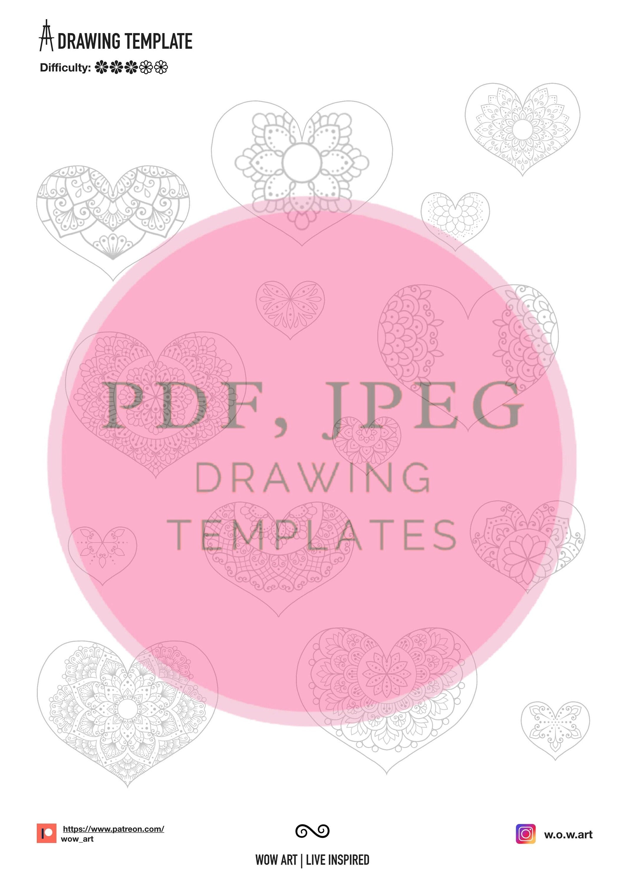 17. Valentinstagskarten zum Umreißen, Ausfüllen und Ausmalen, pdf, jpeg. Geschenke, digitales Papier, Sofort-Downloads, Malvorlage, Kunsttherapie, Scrapbooking