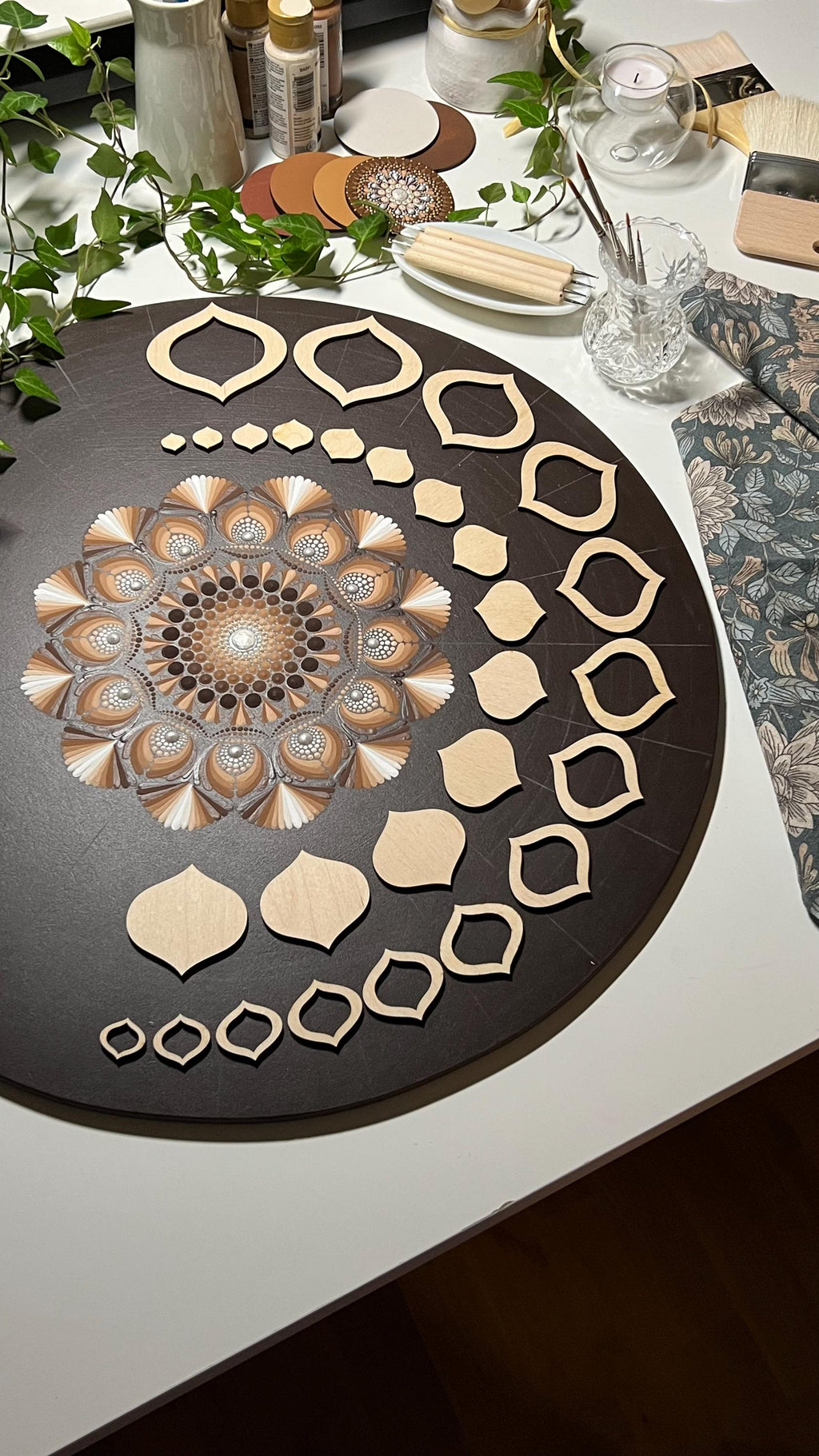 Zeichnungsschablonen, Dot-Art-Werkzeuge, Holzformen, Mandala-Kunstzubehör, Nachziehschablonen, Musterbildung, geometrische Figuren, Nachziehset