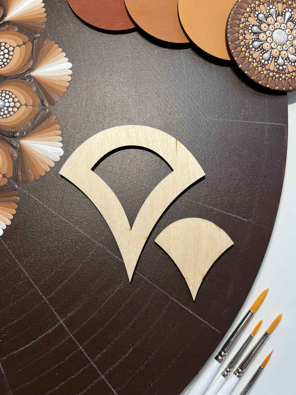 Zeichenschablonen, Dot-Art-Werkzeuge, Holzformen, Mandala-Zubehör, Pausschablonen, Musterbau, geometrische Figuren, Zeichenset
