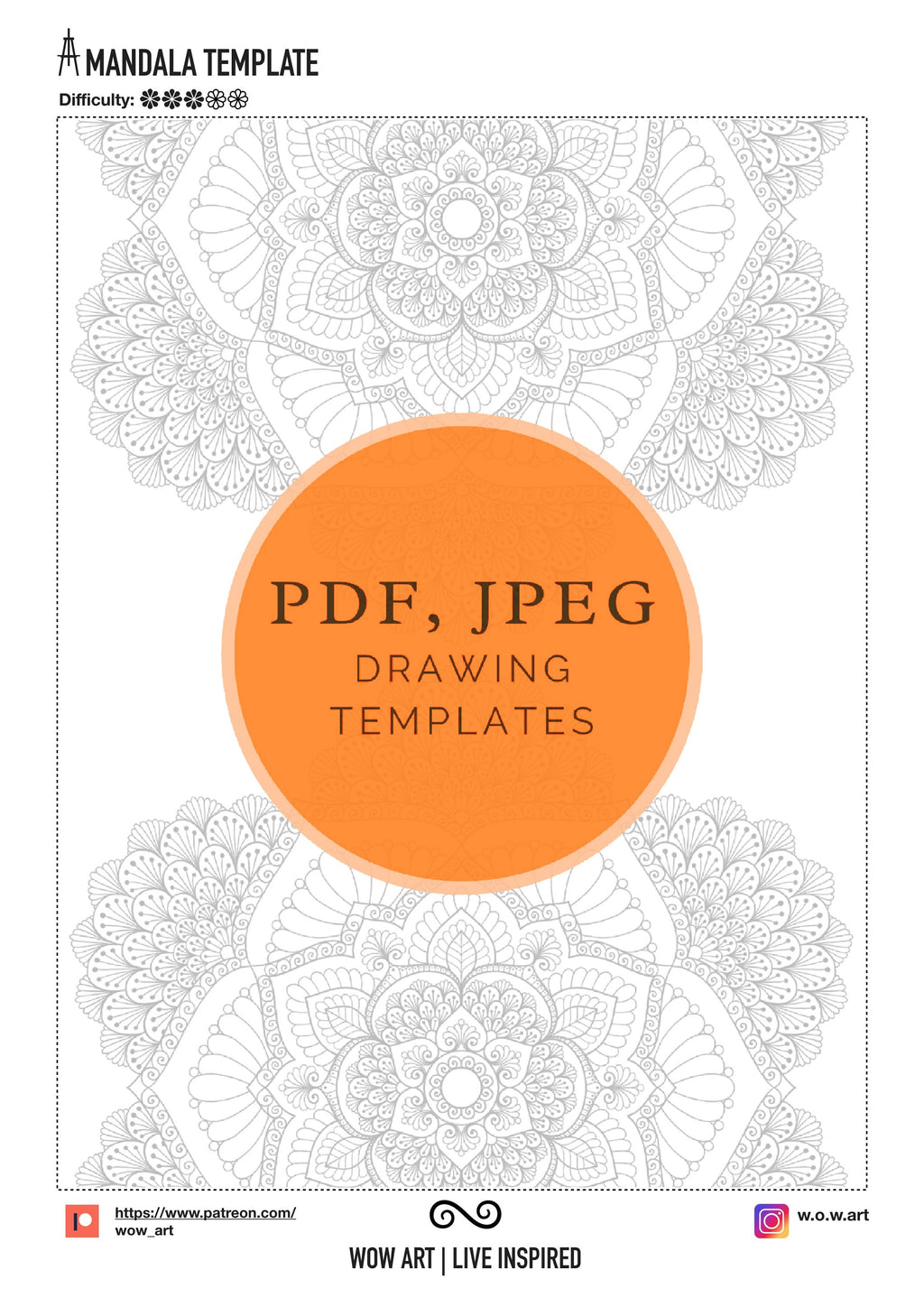 15 Mandalas zum Umreißen und Ausmalen, jpeg, pdf. Mandala-Kunst, digitales Papier, Sofort-Downloads, Malvorlage, Kunsttherapie, Kalligrafie, Nachzeichenblätter