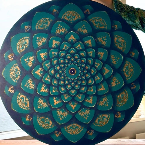 Flexibles Mandala-Schablonen-Set für Malerei & 3D-Effekt | Wiederverwendbare Mandala-Vorlagen zum Zeichnen, Boho-Kunstwerkzeug, DIY, Dabbing-Kunst
