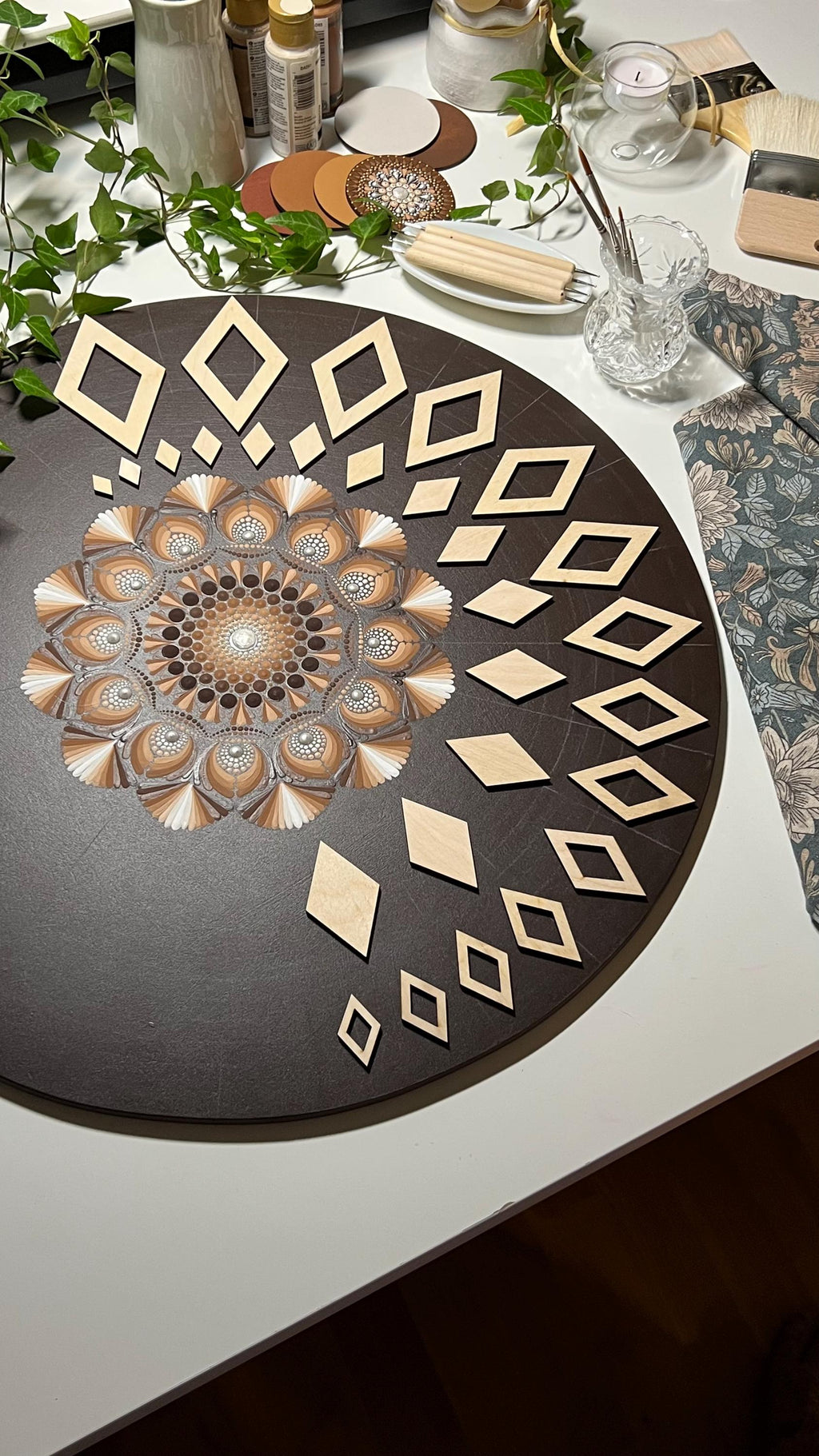 Zeichenschablonen, Dot-Art-Werkzeuge, Holzformen, Mandala-Kunstzubehör, Malschablonen, Mustergestaltung, geometrische Figuren, Zeichenset