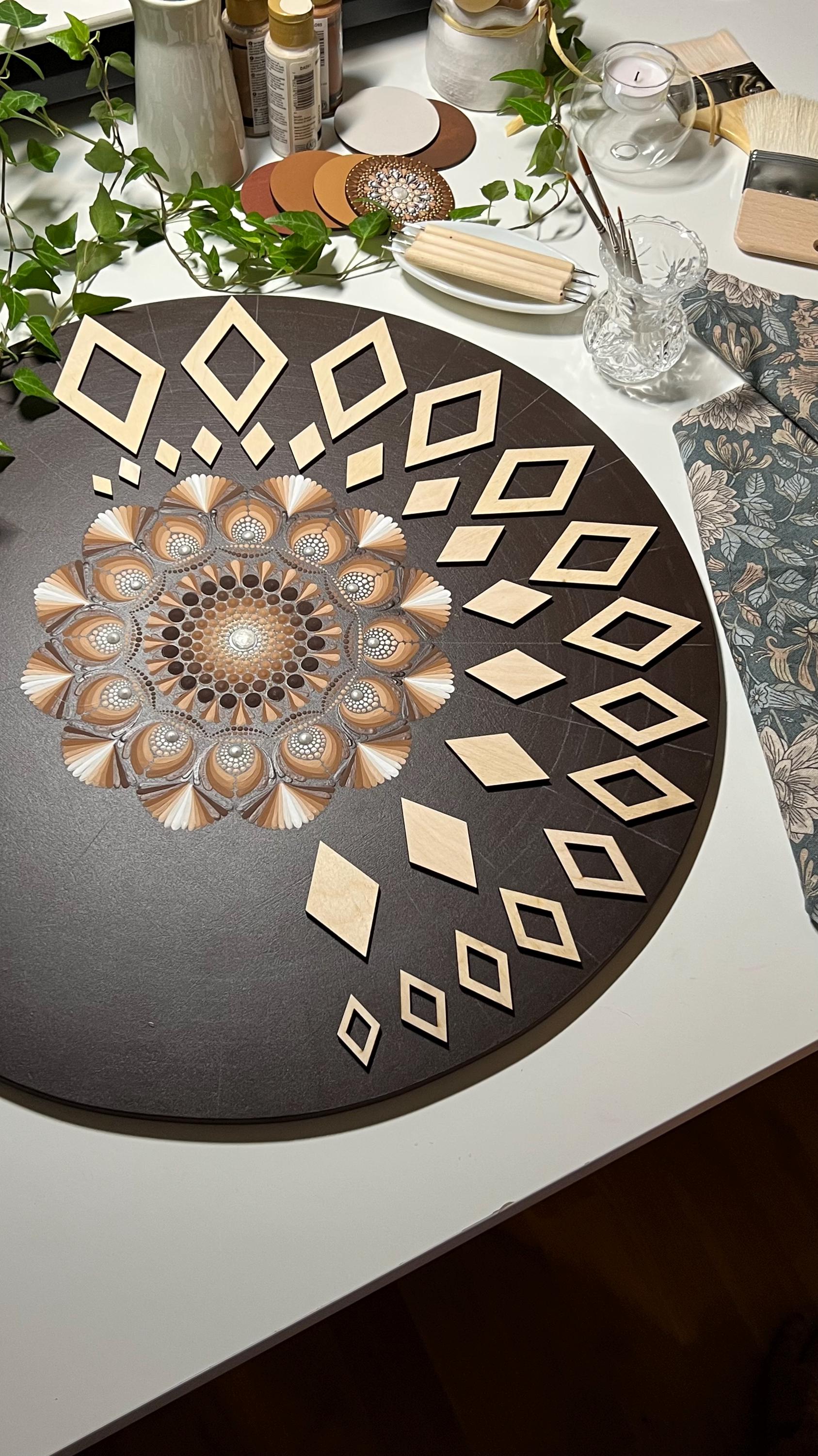 Zeichenschablonen, Dot-Art-Werkzeuge, Holzformen, Mandala-Kunstzubehör, Malschablonen, Mustergestaltung, geometrische Figuren, Zeichenset