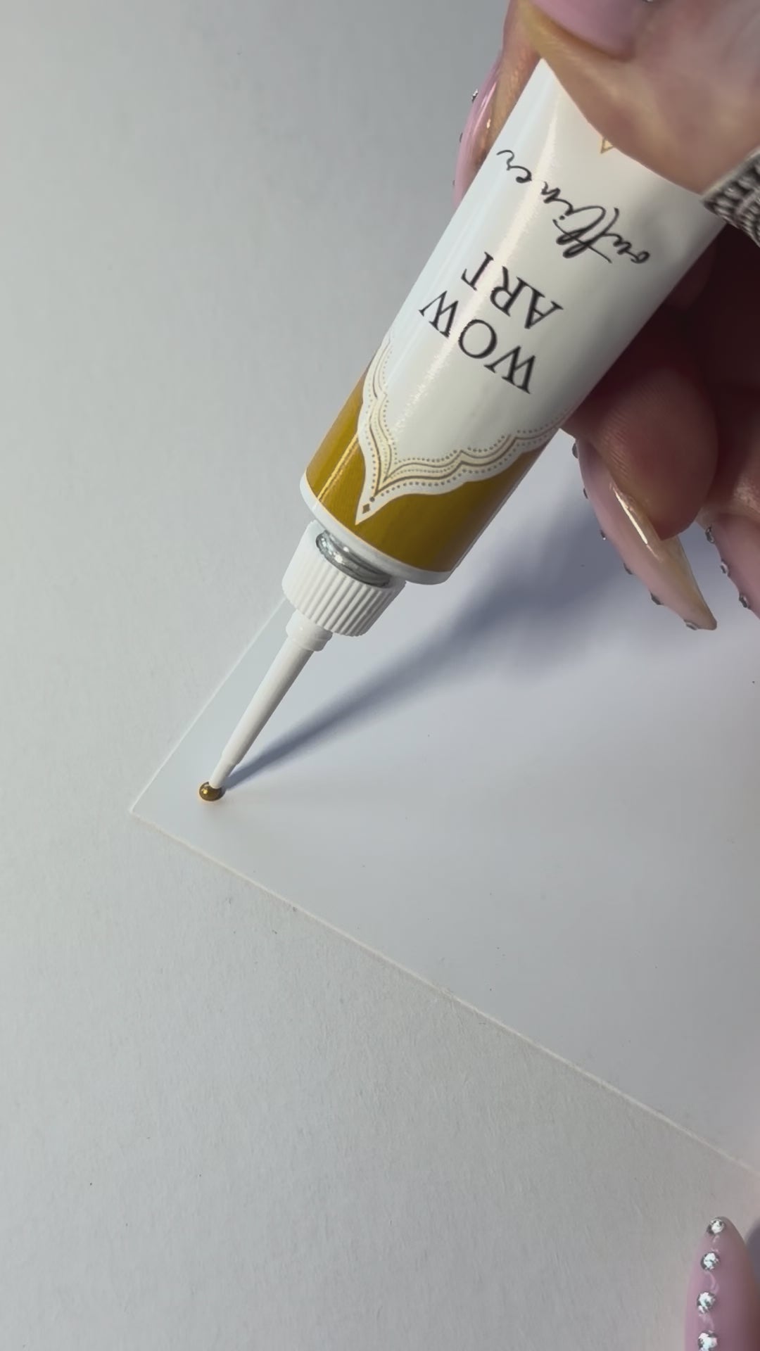 Outliner Paint for 3D Details, Fine Lines and Decorative Painting, contour glass and ceramic paint, dot art, mandala art, Wow Art
